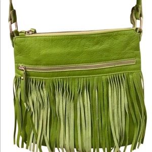 INNUE Green Leather Crossbag